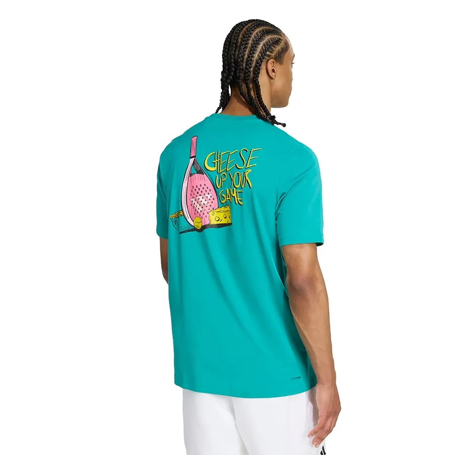 Imagen 2 de 4 de Remera adidas Graphic Padel-TURQUESA