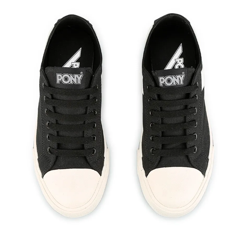 Imagen 3 de 5 de Zapatillas Pony Shooter Ox Canvas-NEGRO/BLANCO