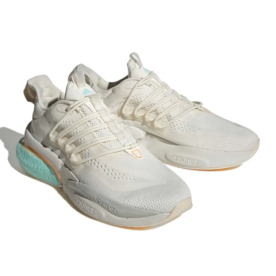 Imagen 2 de 6 de Zapatillas adidas Alphaboost V1-NATURAL/VERDE AGUA/NARANJA