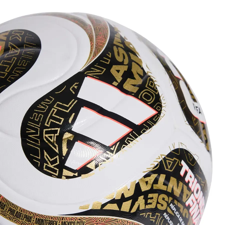 Imagen 2 de 4 de Pelota adidas Trionda League FInals-BLANCO/DORADO/NEGRO
