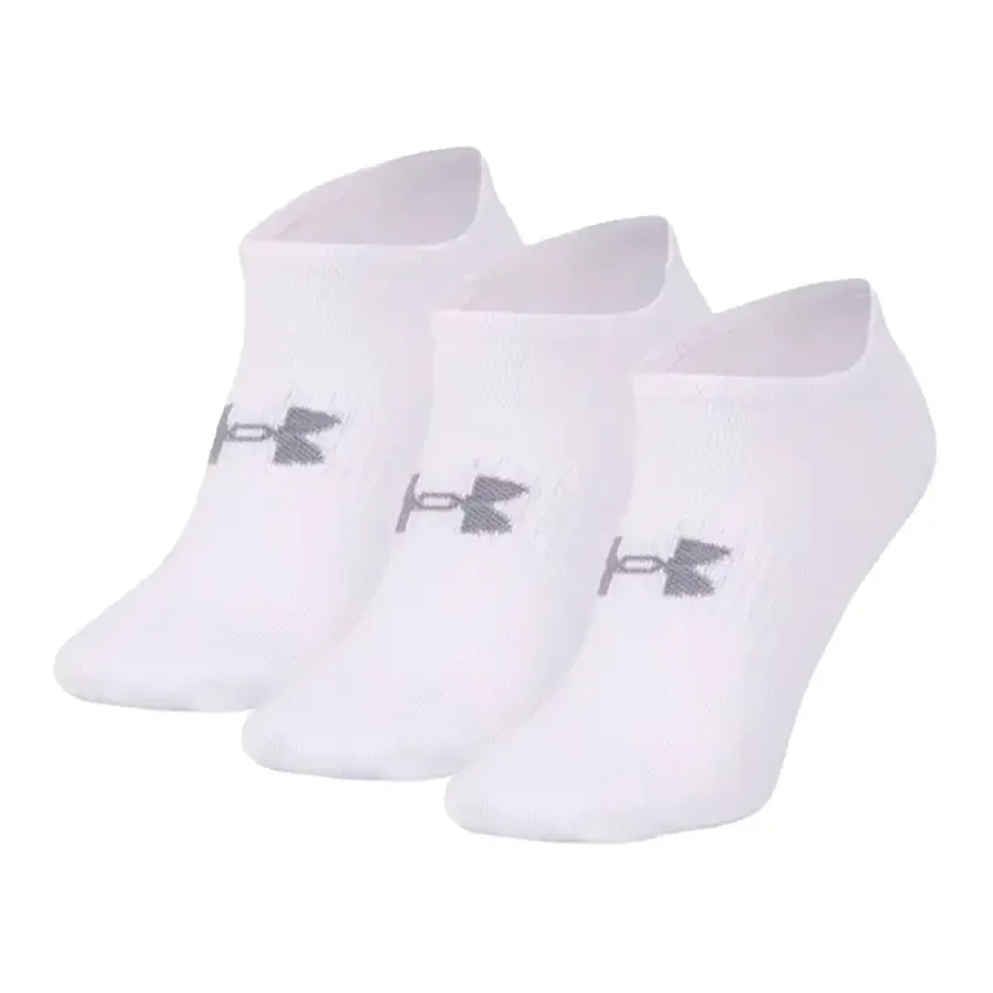 Imagen 1 de 2 de Medias Under Armour Core Cotton No Show Pack x3-BLANCO