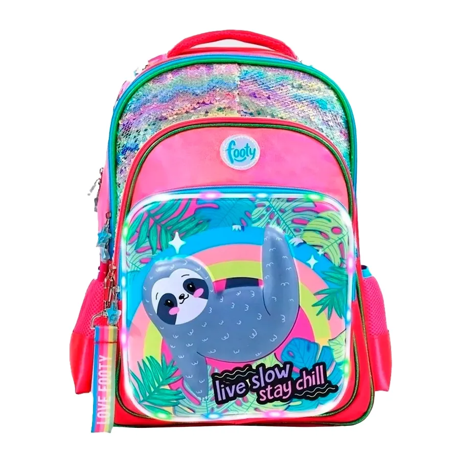 Imagen 0 de 2 de Mochila Footy Espalda 18 Oso-FUCSIA/AZUL