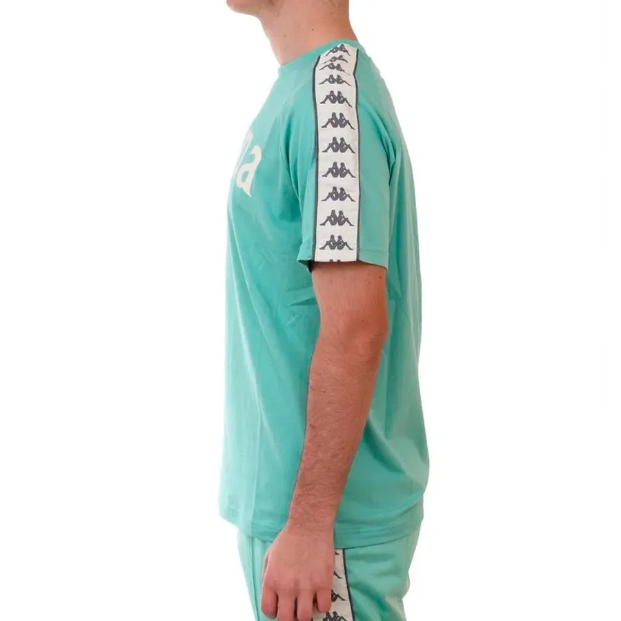 Imagen 3 de 5 de Remera Kappa Authentik Banda Balima 222-VERDE AGUA