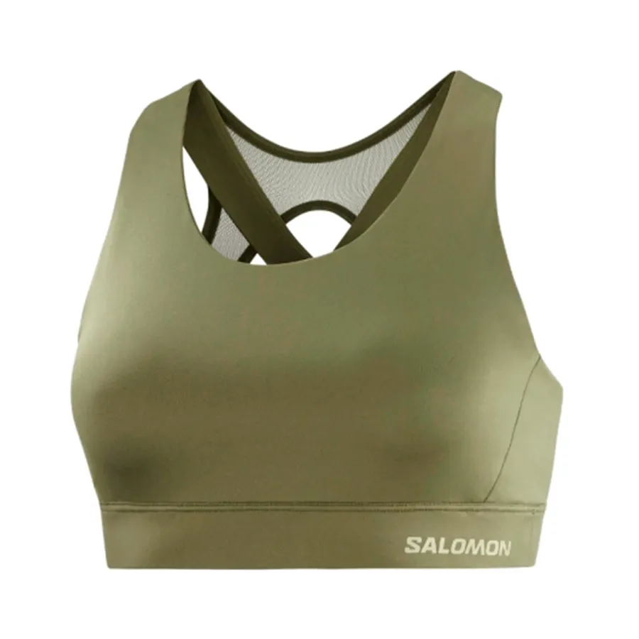 Imagen 0 de 4 de Top Salomon Cross Run Bra-VERDE OSCURO