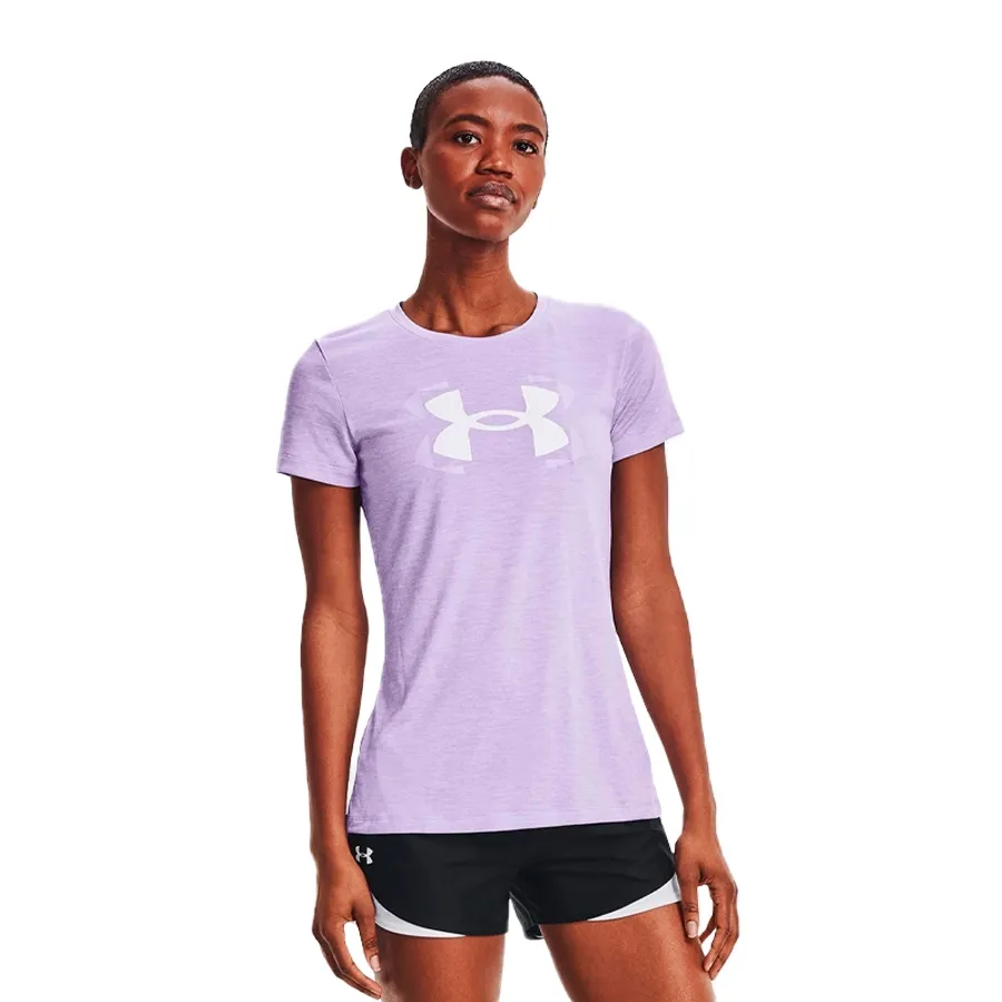 Imagen 2 de 5 de Remera Under Armour Tech Twist-LILA/BLANCO