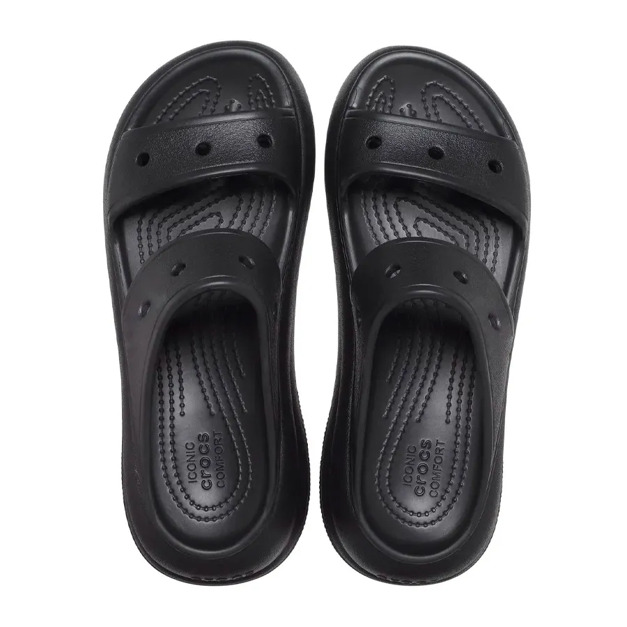 Imagen 3 de 5 de Sandalias Crocs Classic Crush Sandal-NEGRO