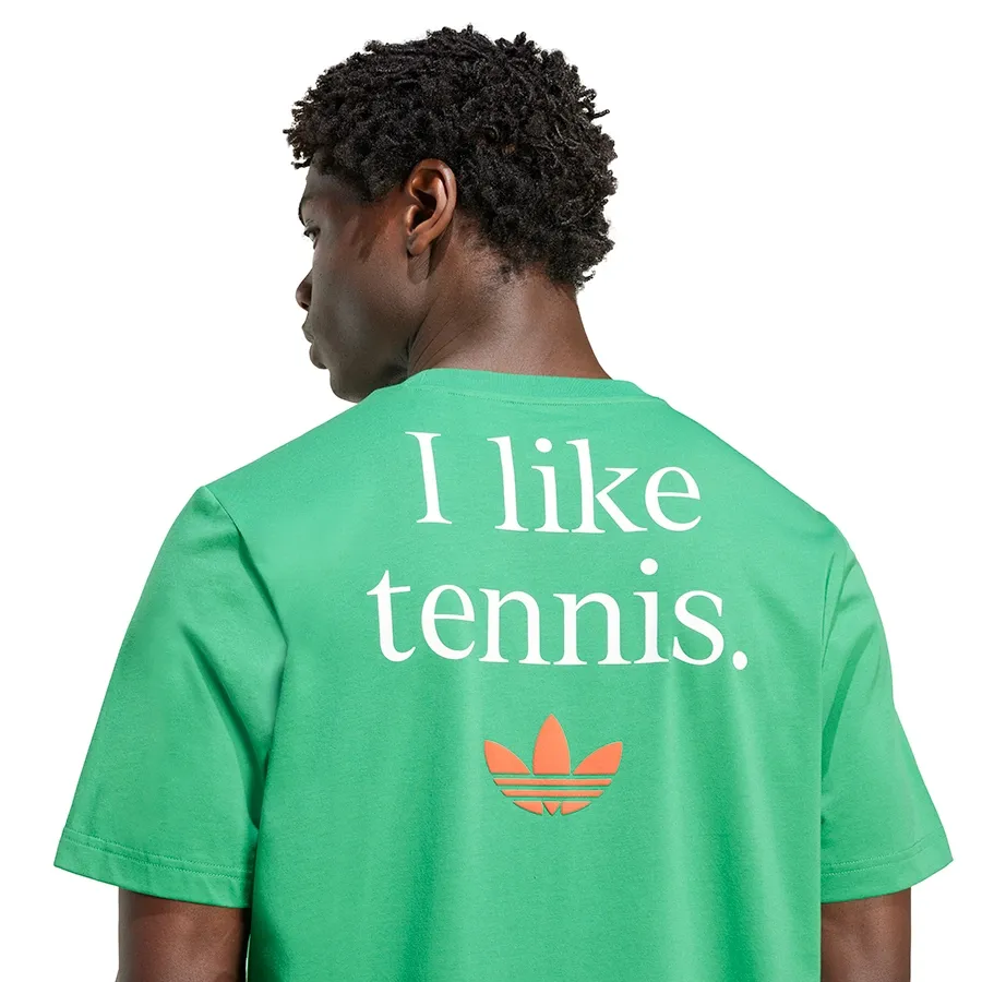 Imagen 2 de 4 de Remera adidas originals Graphic Tenis-VERDE