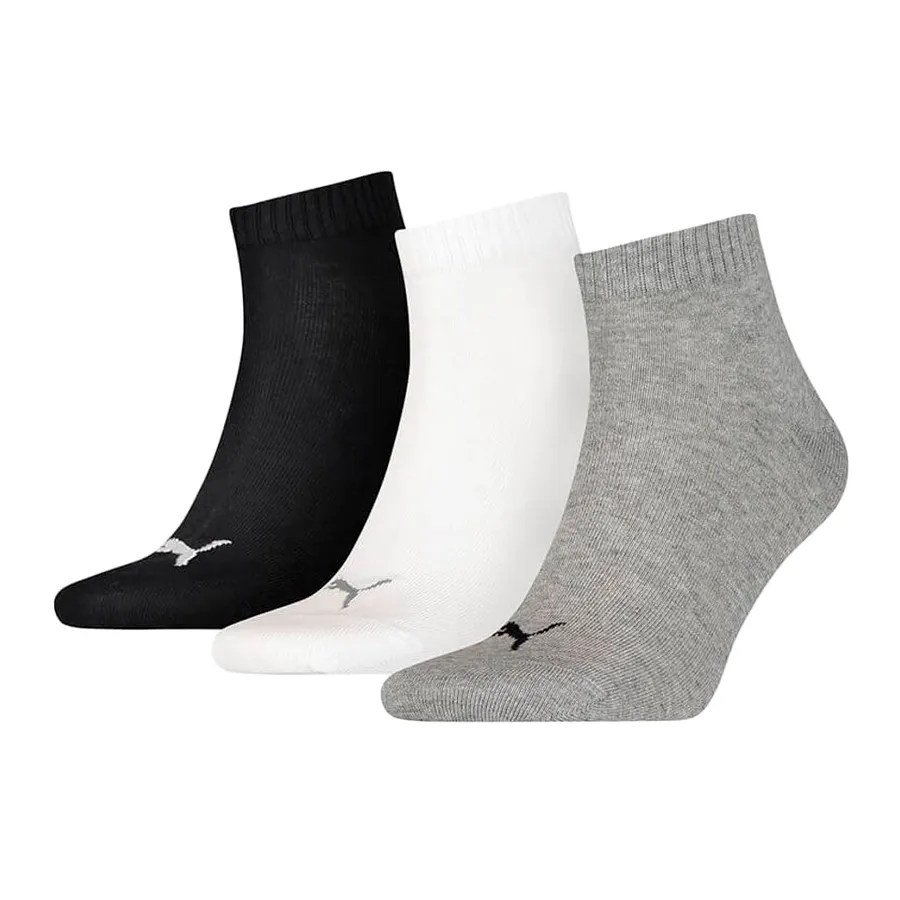 Imagen 0 de 1 de Medias Puma Quarter Tripack-NEGRO/BLANCO/GRIS