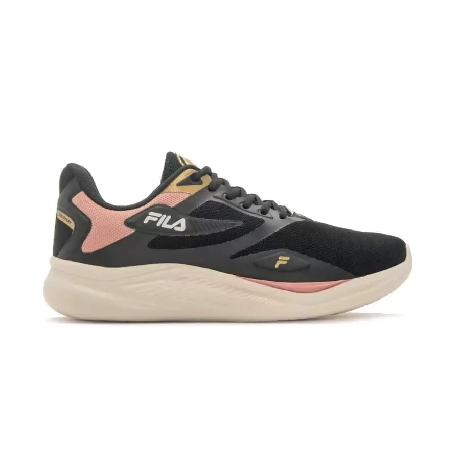 Imagen 4 de 5 de Zapatillas Fila Discovery Mujer-NEGRO/ROSA/DORADO