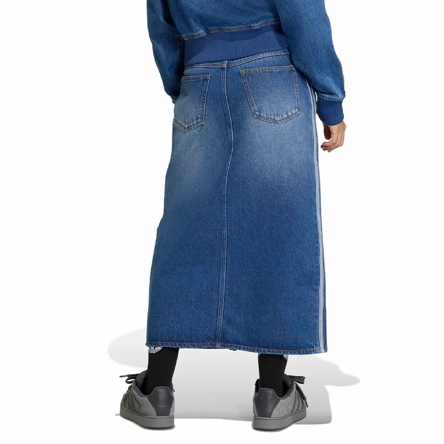 Imagen 1 de 5 de Falda Adidas Originals Denim Pencil 3 Stripes-JEAN