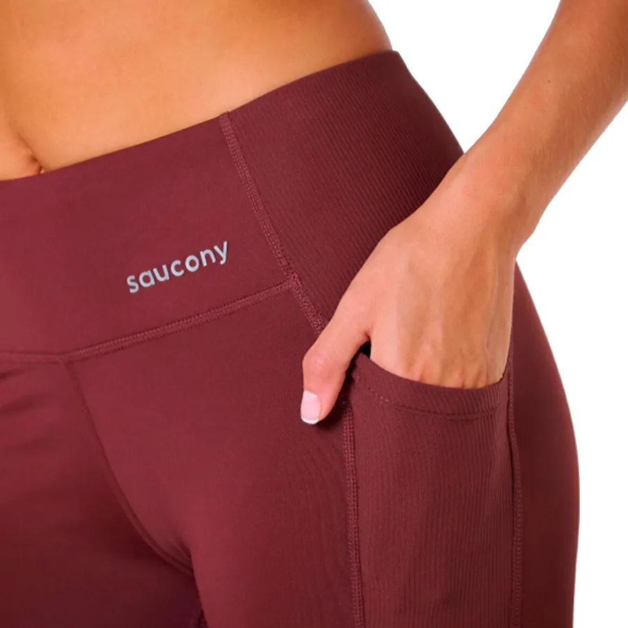 Imagen 2 de 4 de Calza Larga Saucony Calza larga Elevate  25" Tight-CHOCOLATE