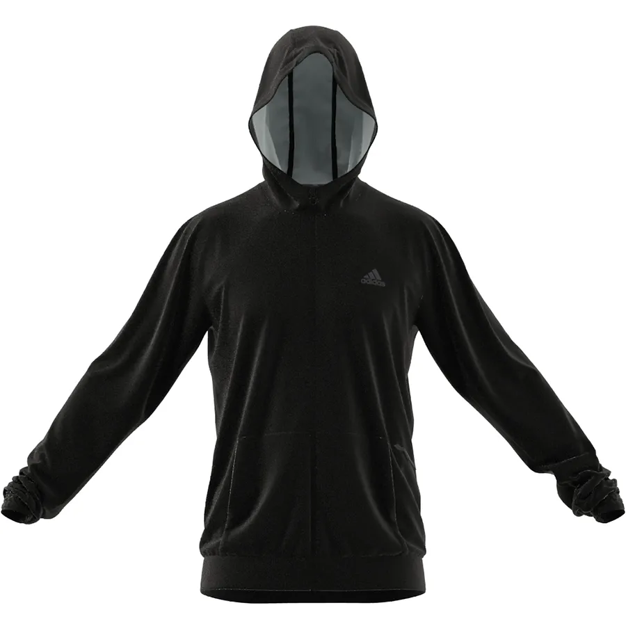 Imagen 4 de 7 de Campera Con Capucha adidas Aeroready-NEGRO/GRIS