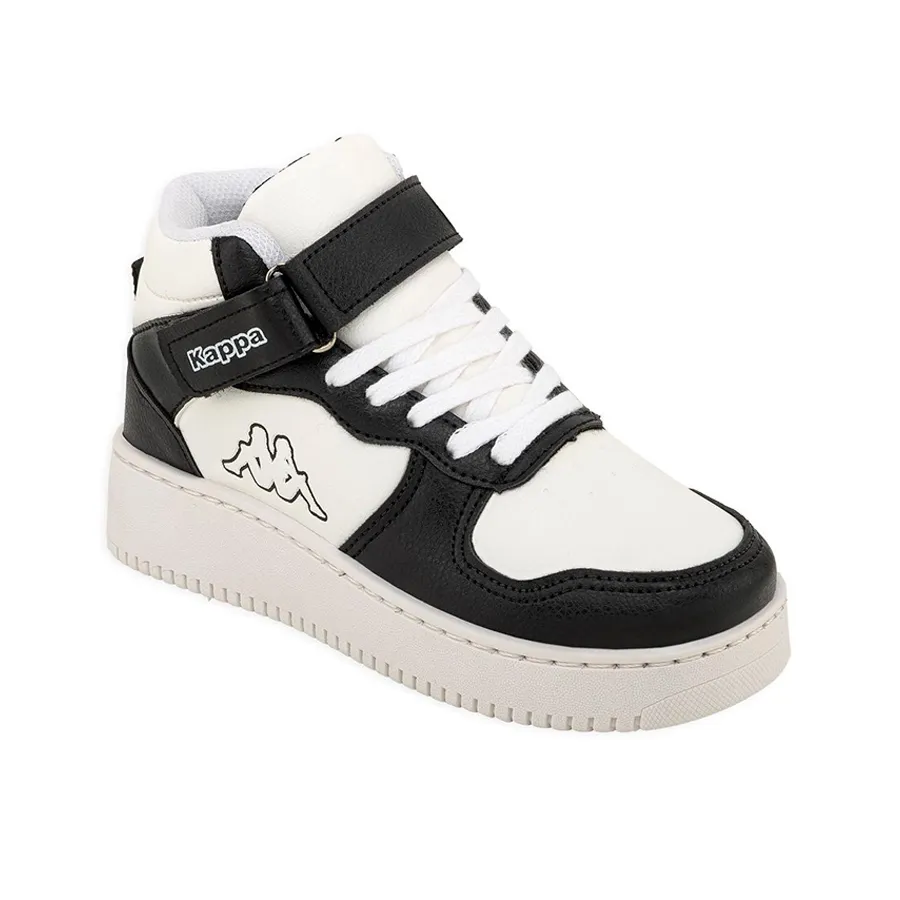 Imagen 1 de 4 de Zapatillas Kappa Logo Linate Mid Velcro kids-BLANCO/NEGRO