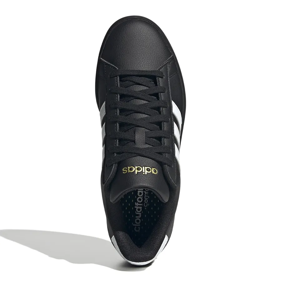 Imagen 3 de 7 de Zapatillas adidas Grand Court Cloudfoam Lifestyle Court Comfort-NEGRO/BLANCO