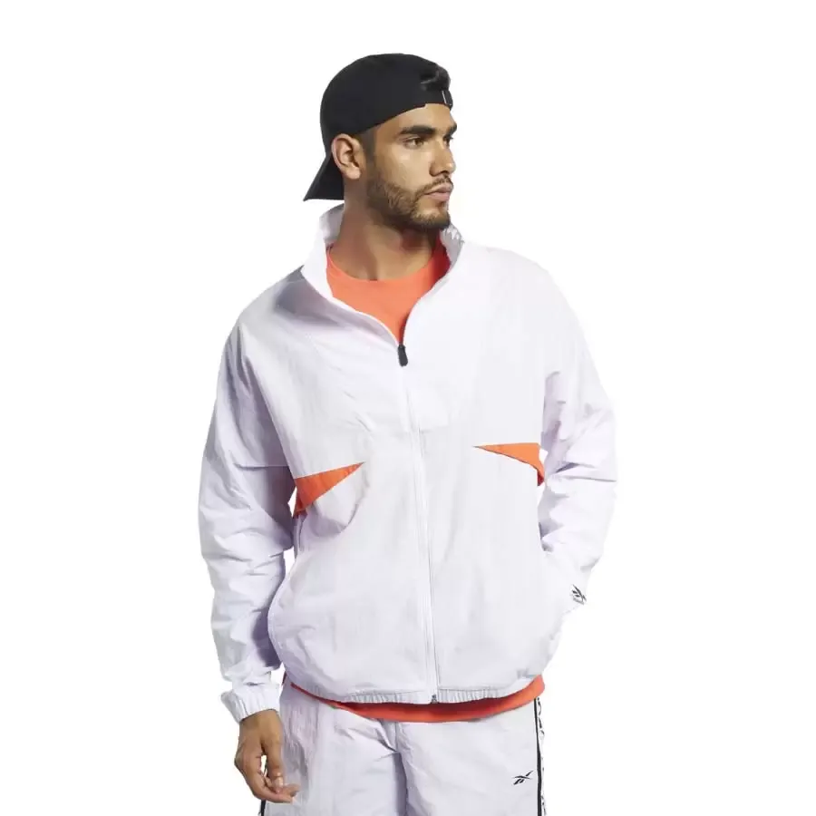 Imagen 3 de 5 de Campera Reebok Meet You There-BLANCO/NARANJA
