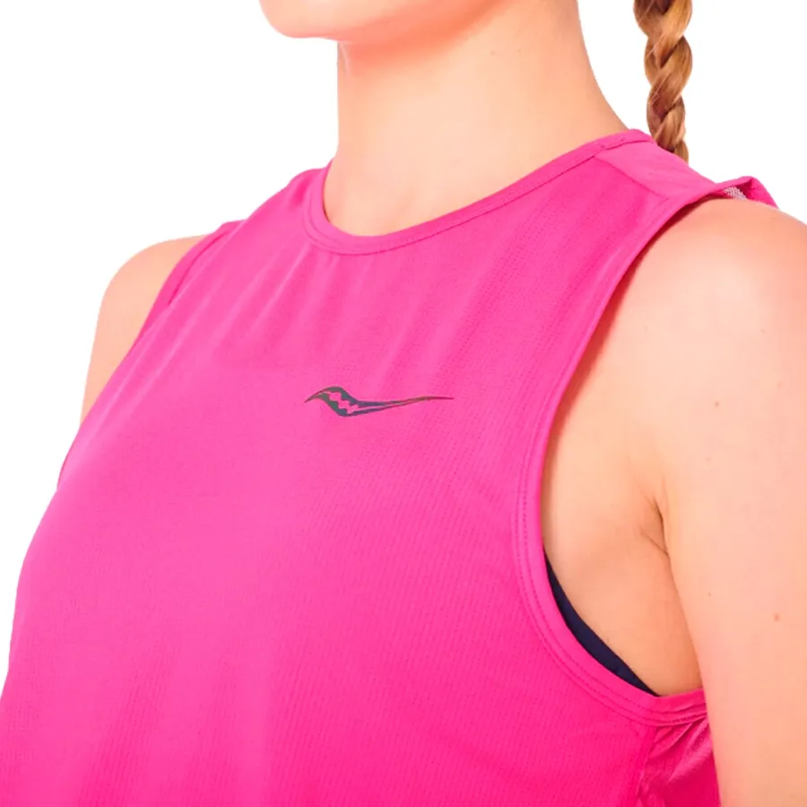 Imagen 2 de 5 de Musculosa Saucony Stopwatch Crop Tank-ROSA