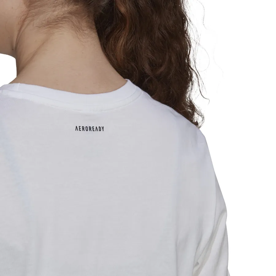 Imagen 3 de 6 de Remera adidas Estampada Don't let Anybody Stop-BLANCO/AQUA/NEGRO