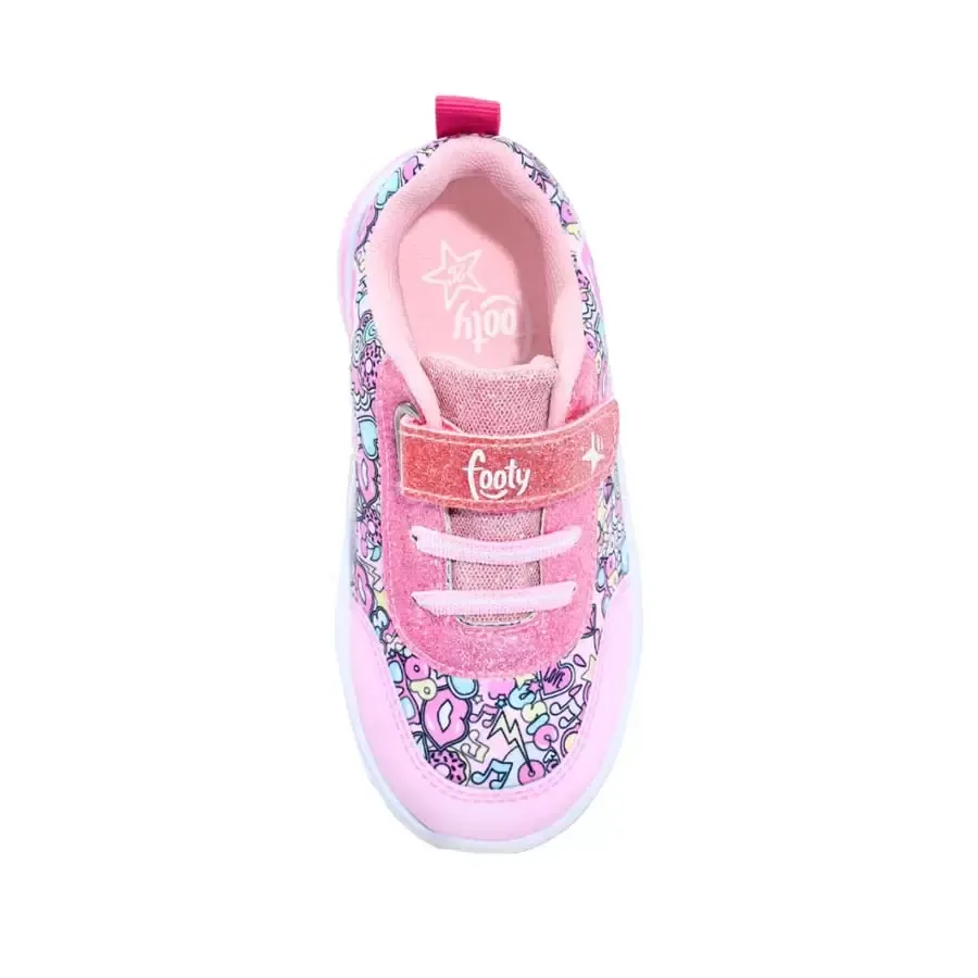 Imagen 3 de 4 de Zapatillas Footy Inyectada C/Luz-ROSA