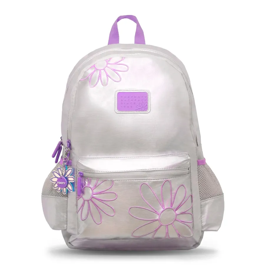 Imagen 0 de 3 de Mochila Espalda 18" Daisy-PLATA/LILA