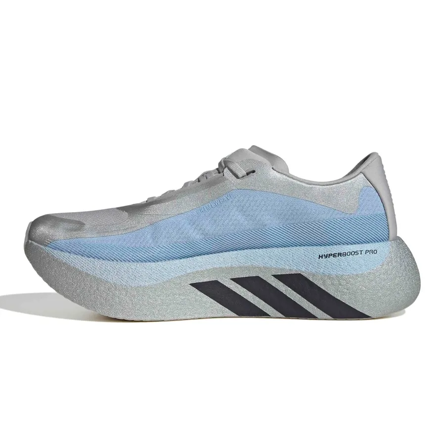 Imagen 2 de 7 de Zapatillas adidas Hyperboost Edge-PLATA/CELESTE