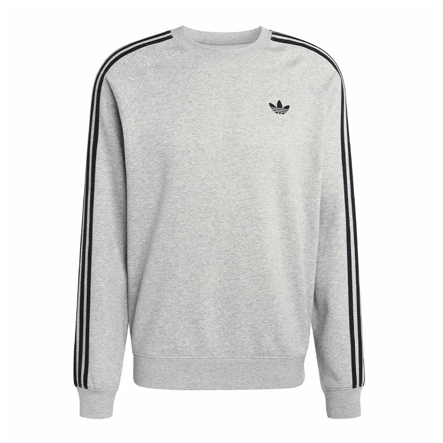 Imagen 2 de 5 de Buzo adidas originals 3 Tiras de Cuello Redondo-GRIS