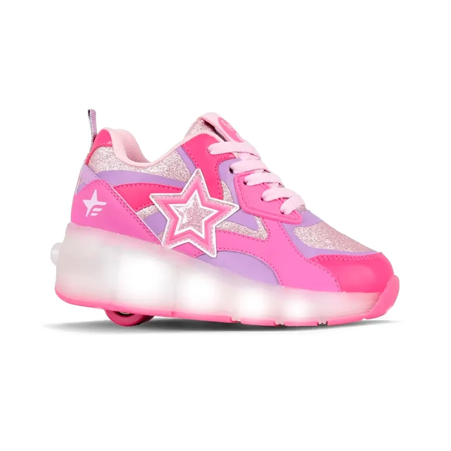 Imagen 0 de 3 de Zapatillas Footy Con Rueda y Luz Led-ROSA/VIOLETA