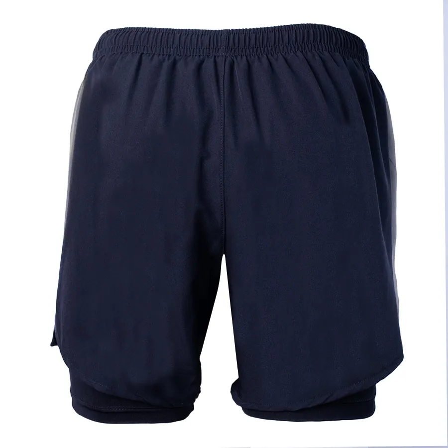 Imagen 2 de 4 de Shorts Kamp Run Bjorn C/Calza 21-NEGRO/GRIS