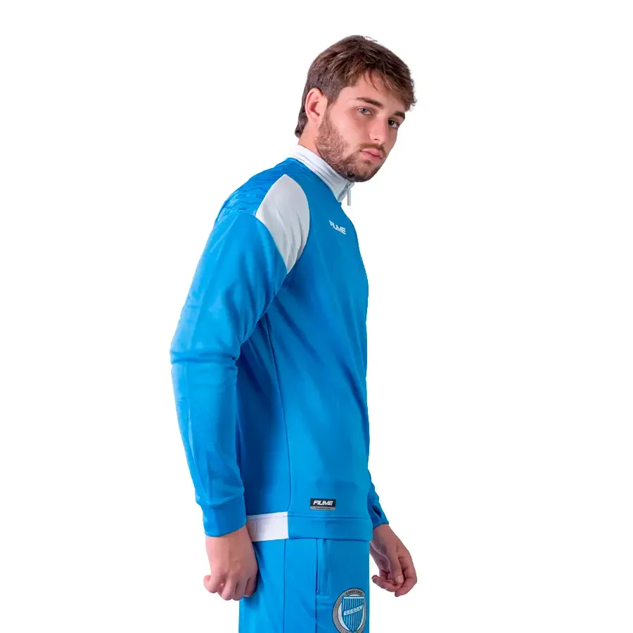 Imagen 1 de 5 de Buzo Fiume Sport Medio Cierre Competition Godoy Cruz 25-AZUL/BLANCO