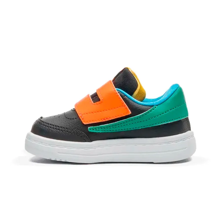 Imagen 2 de 6 de Zapatillas Fila Tennis 88-NEGRO/VERDE/NARANJA