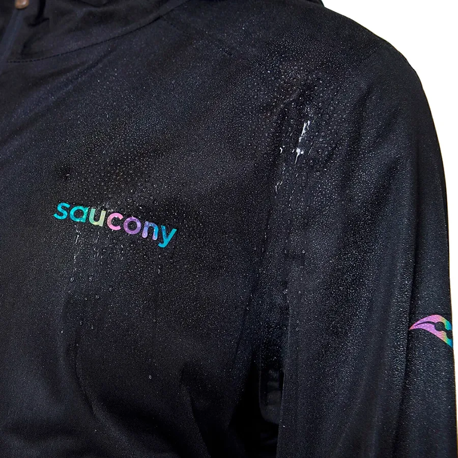 Imagen 3 de 5 de Campera Saucony Hurricane Waterproof-NEGRO