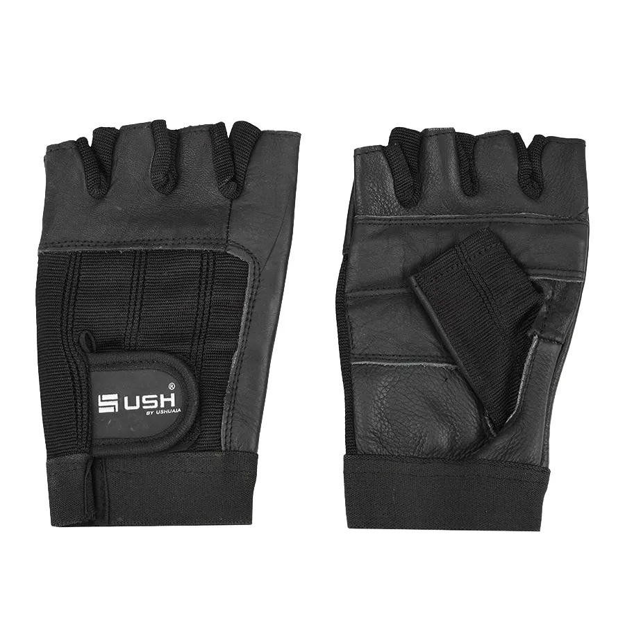 Imagen 1 de 2 de Guantes Ushuaia Entrenamiento Gym Cuero-NEGRO