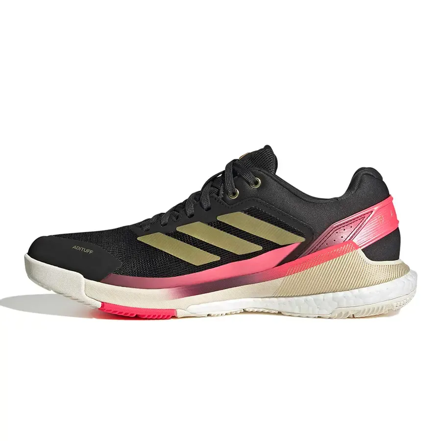 Imagen 2 de 7 de Zapatillas adidas Crazyquick Boost Padel-NEGRO-DORADO-ROSA
