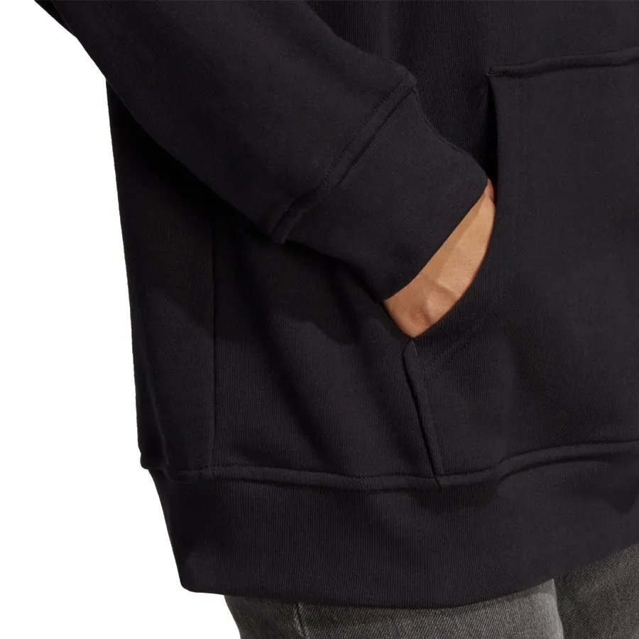 Imagen 3 de 5 de Buzo adidas originals Trf Hoodie-NEGRO/BLANCO