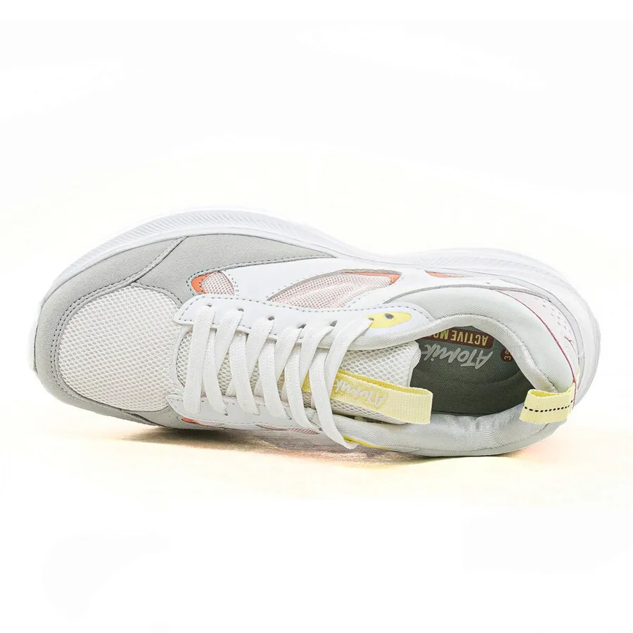 Imagen 4 de 5 de Zapatillas Atomik Casual Cordon Horizont-BLANCO/ROSA/AMARILLO
