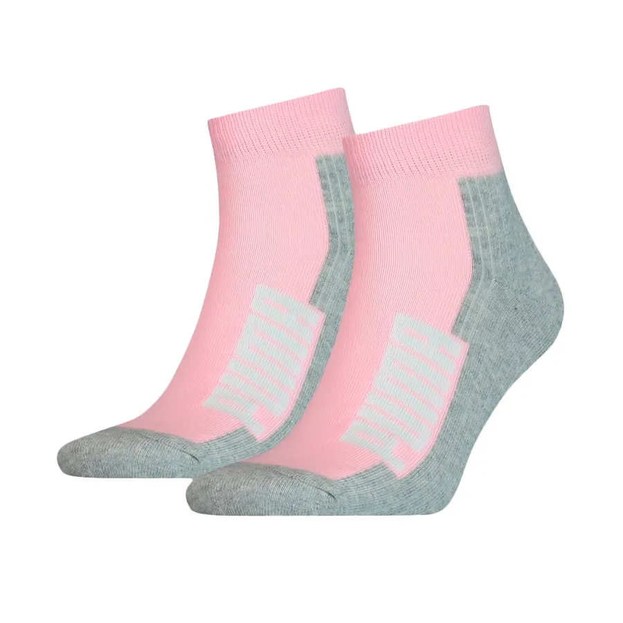 Imagen 0 de 1 de Medias Puma Bwt Cushioned Pack x 2-ROSA/GRIS