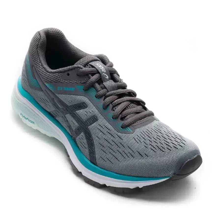 Imagen 3 de 4 de Zapatillas Asics Gt 1000 7 W-GRIS/AQUA