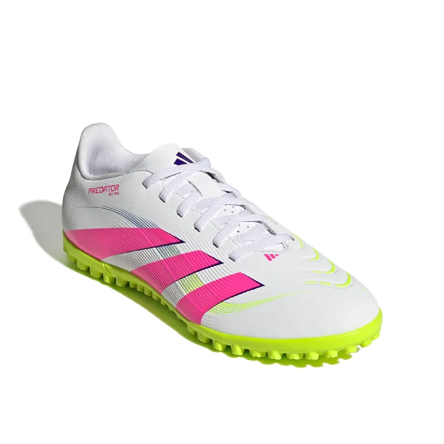 Imagen 1 de 7 de Botines adidas Predator Club Tf-BLANCO/ROSA FLUOR/AMARILLO FLUOR