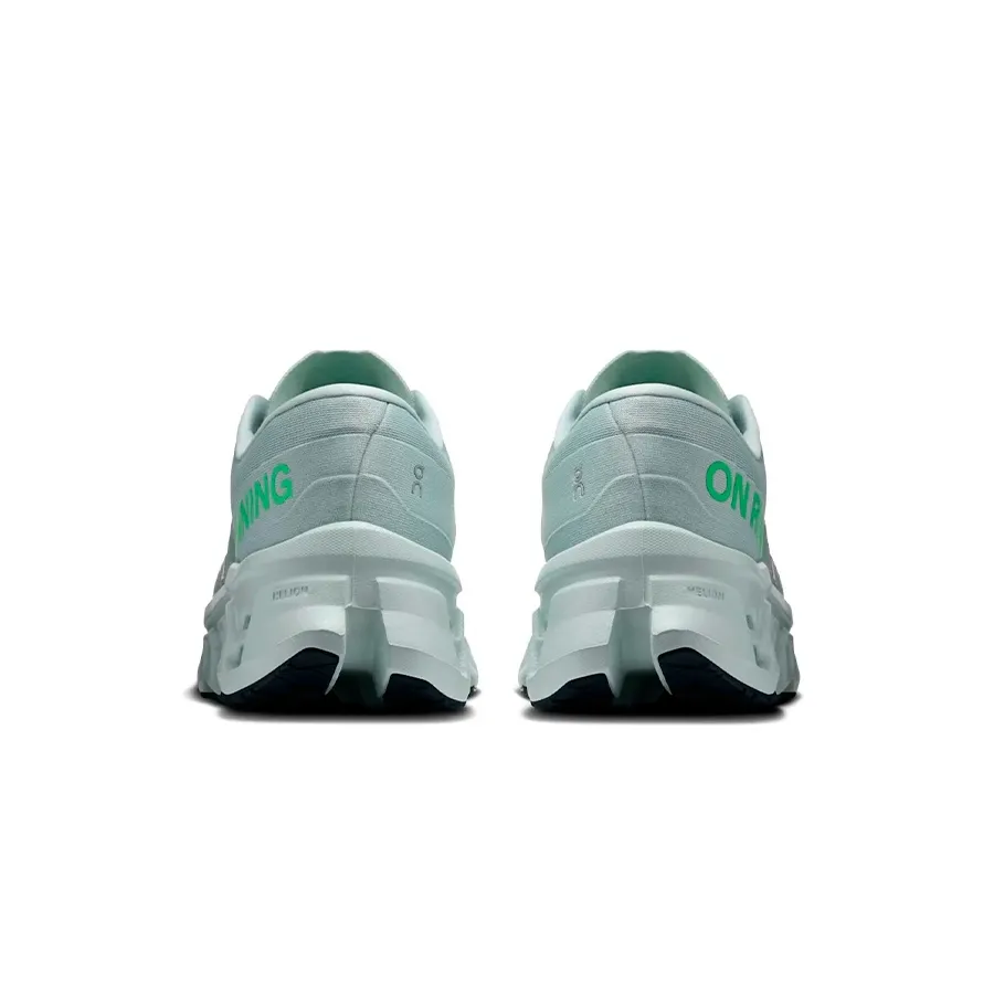 Imagen 1 de 6 de Zapatillas On Cloudmonster 3-GRIS/VERDE FLUOR