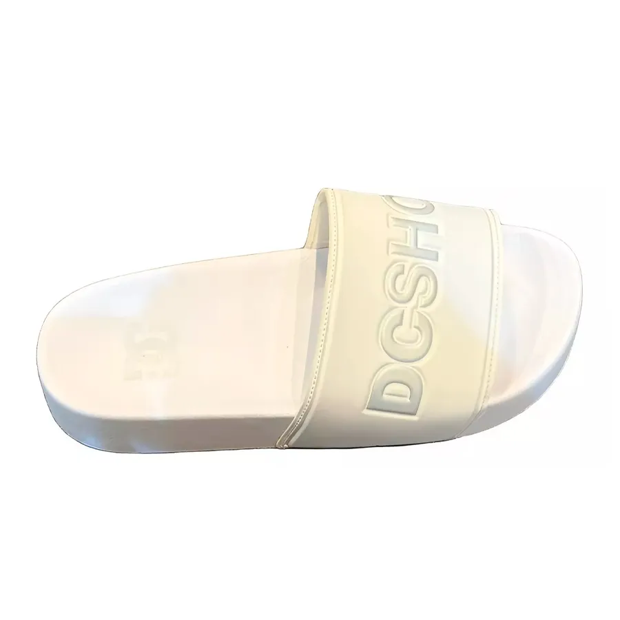 Imagen 2 de 4 de Sandalias Dc Ojotas  Slide Platform-BLANCO