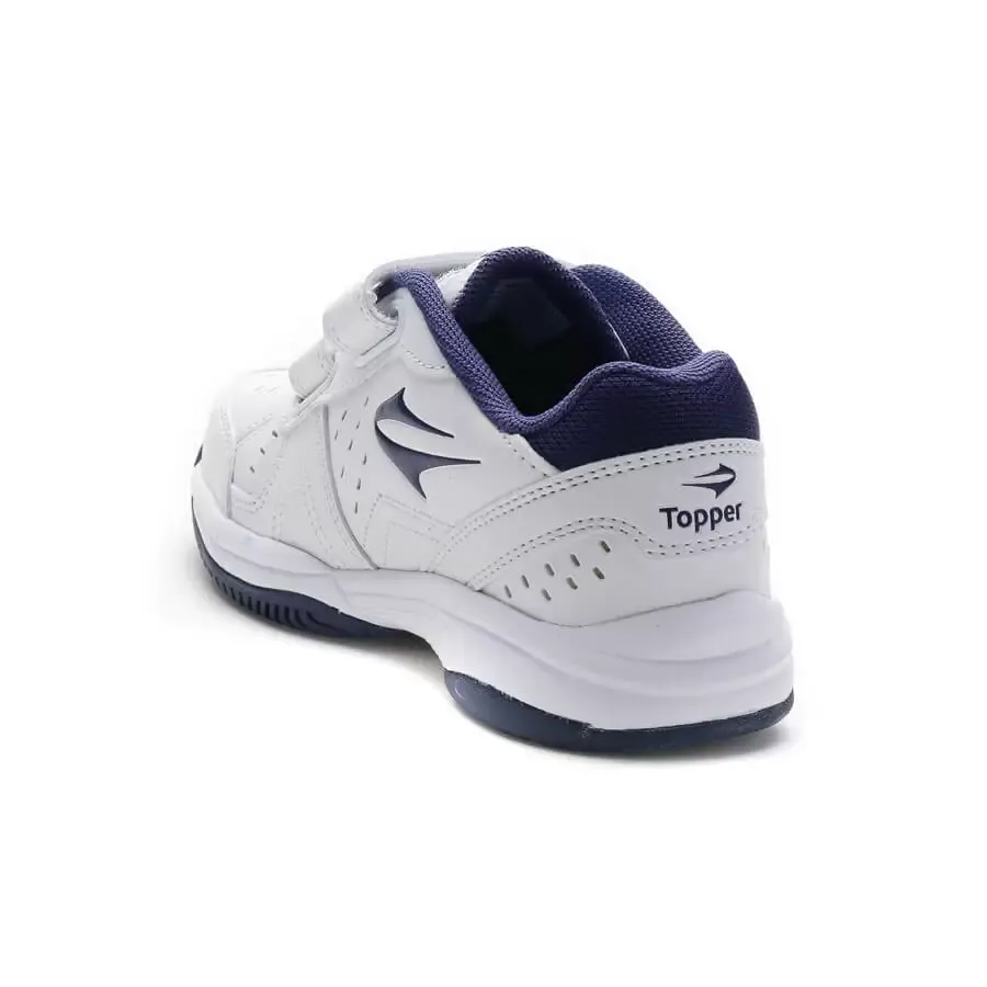 Imagen 2 de 5 de Zapatillas Topper Rookie Velcro Kids-BLANCO/AZUL