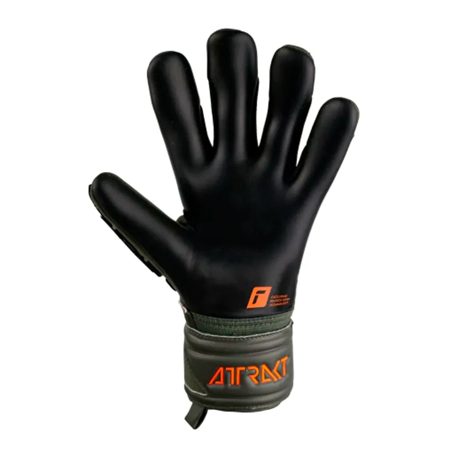 Imagen 3 de 4 de Guantes Reusch Attrakt Freegel-VERDE MUSGO/NARANJA
