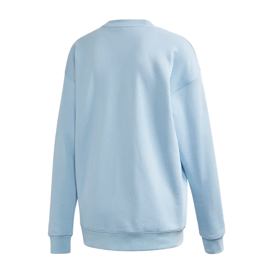 Imagen 1 de 2 de Buzo adidas originals Trifolio Crew-CELESTE/BLANCO