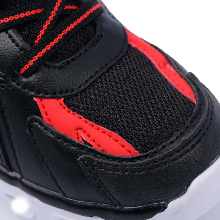 Imagen 3 de 6 de Zapatillas Footy Mini Mundial Con Luz-NEGRO/ROJO