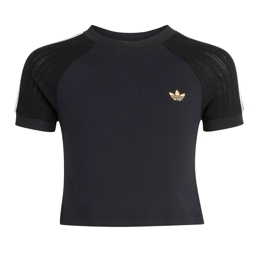 Imagen 3 de 5 de Remera adidas originals Slim Knitted-NEGRO