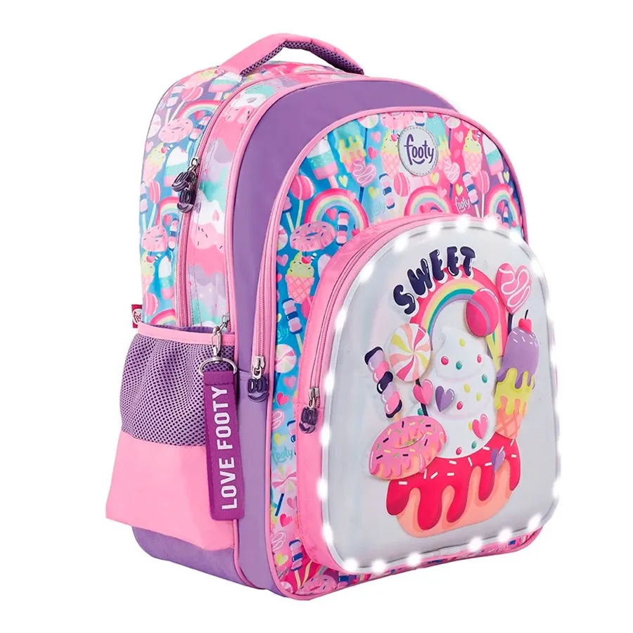 Imagen 1 de 2 de Mochila Footy Espalda Sweet-VIOLETA