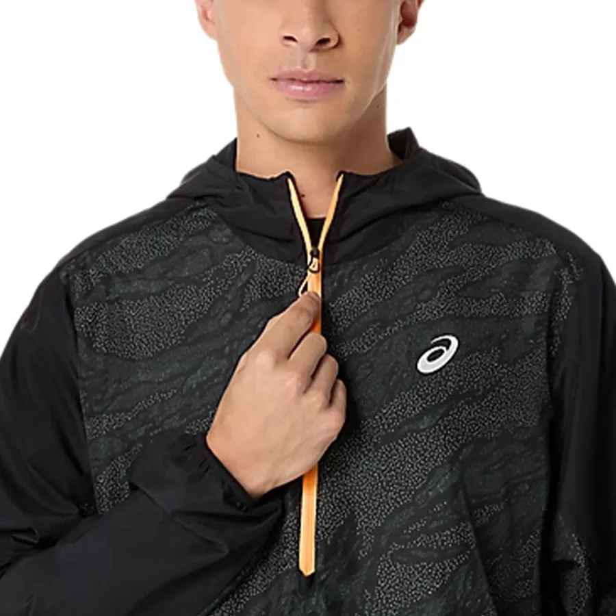 Imagen 2 de 4 de Campera Asics Fujitrail packable windbreaker-NEGRO