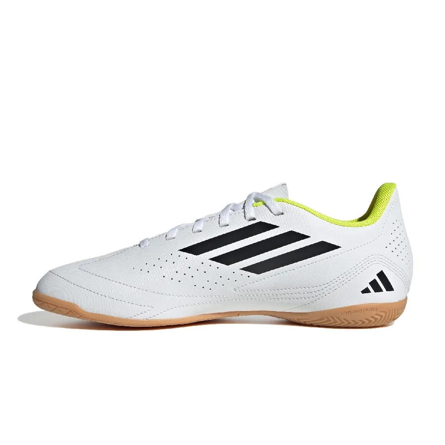 Imagen 2 de 8 de Botines adidas Deportivo III In-BLANCO/NEGRO/AMARILLO FLUOR