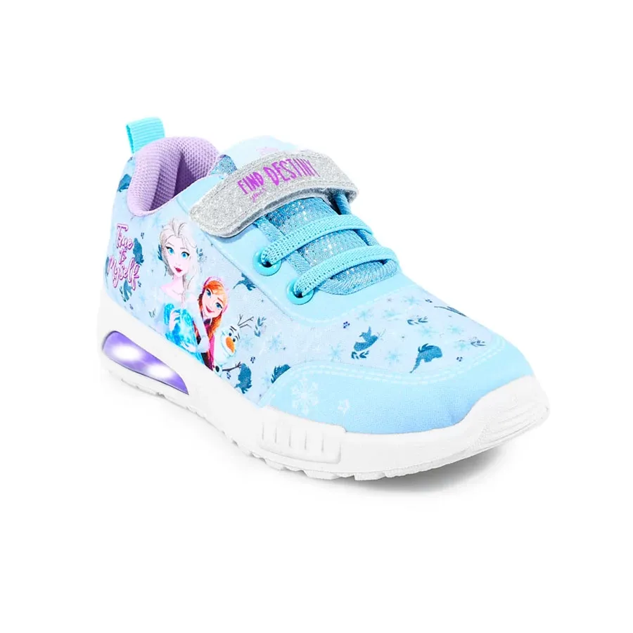 Imagen 3 de 4 de Zapatillas Footy Frozen C/luz-CELESTE/LILA