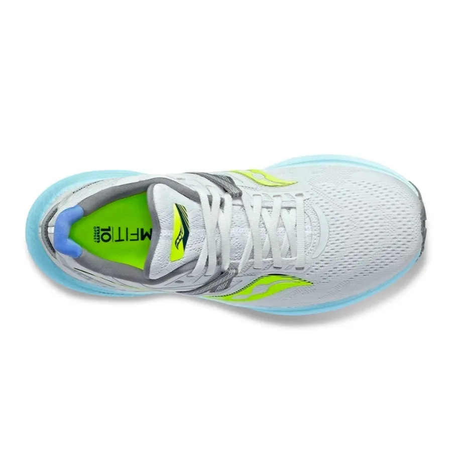 Imagen 3 de 5 de Zapatillas Saucony Triumph 20-GRIS/VERDE FLUOR/CELESTE