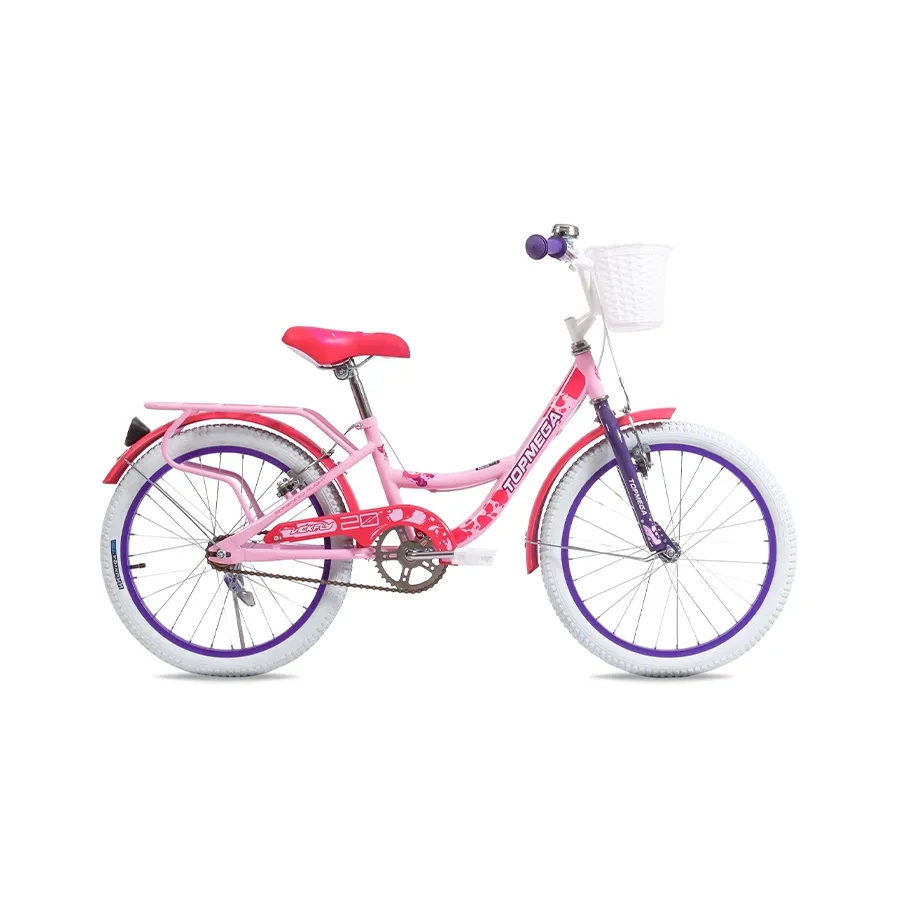 Imagen 0 de 6 de Bicicleta TopMega Vickfly R20 1vel-ROSA/VIOLETA